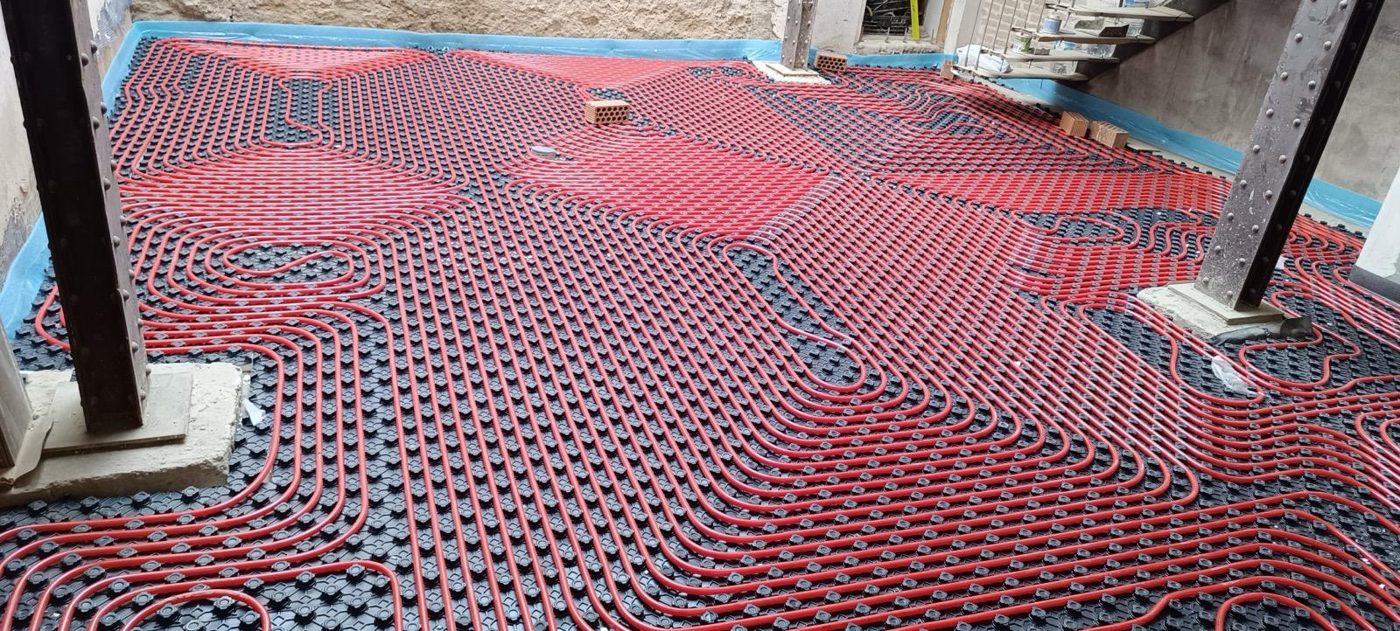 Instalación de suelo radiante en reforma en Córdoba